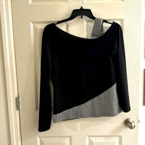 Black cold one shoulder